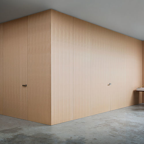 Système de cloison fixe - WALL&DOOR - Lualdi - en bois / professionnel / résidentiel