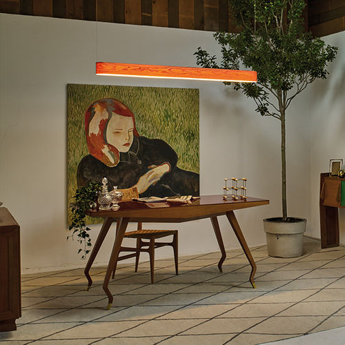 Suspension - I-CLUB SLIM - Lzf-Lamps - en bois / contemporaine / sans fil