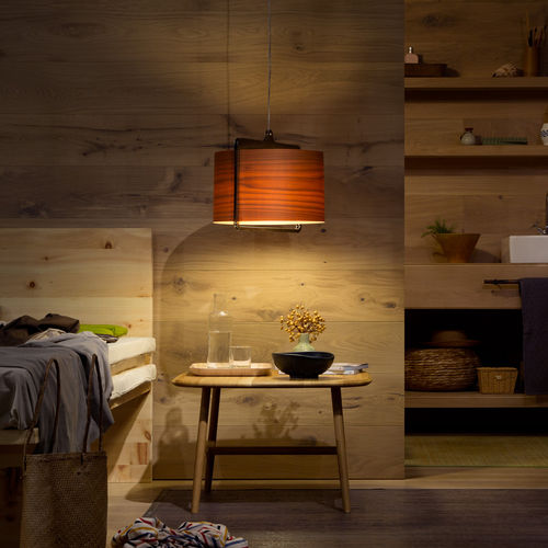 Suspension - ICON - Lzf-Lamps - en métal / en bois / contemporaine