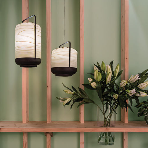 Suspension - CHOU - Lzf-Lamps - en bois / contemporaine / sans fil
