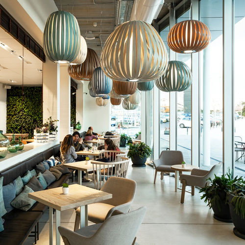 Suspension - POD - Lzf-Lamps - en bois / contemporaine / d'intérieur