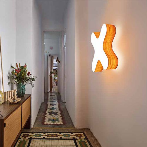 Applique murale contemporaine - X-CLUB - Lzf-Lamps - d'intérieur / en bois / résidentielle