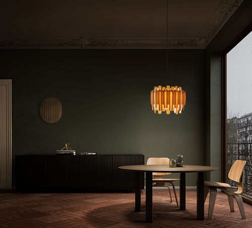 Suspension - MARUJA - Lzf-Lamps - en placage de bois / contemporaine / d'intérieur