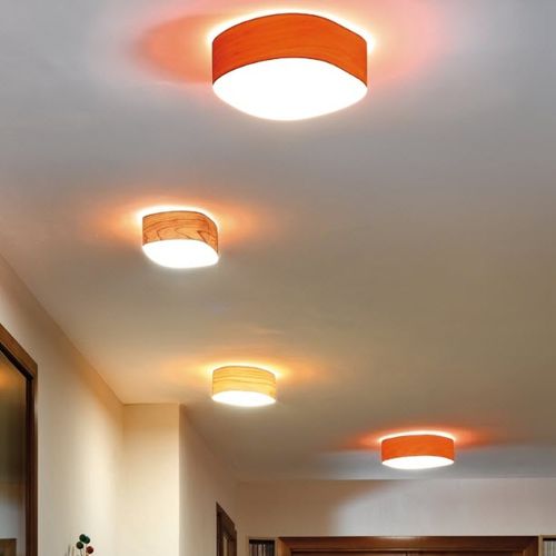 Plafonnier contemporain - GUIJARROS - Lzf-Lamps - en acrylique / en bois / à LED