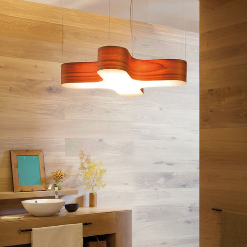 Suspension - X-CLUB - Lzf-Lamps - en bois / contemporaine / sans fil