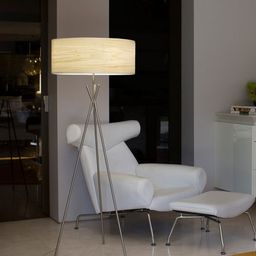 Lampe sur pied - COSMOS - Lzf-Lamps - en métal / en bois / contemporaine