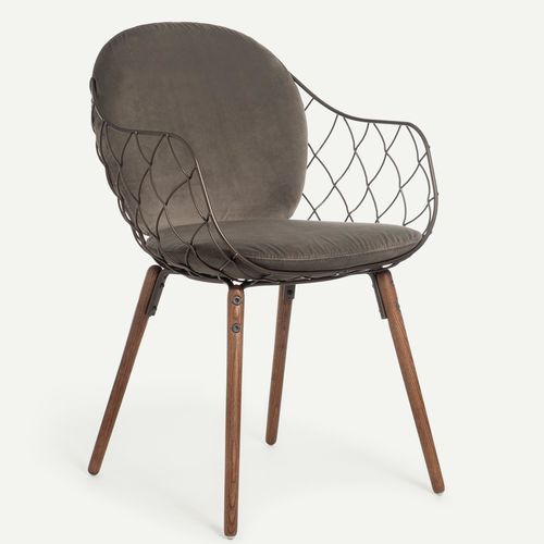 Fauteuil moderne - PI&Ntilde;A - MAGIS - en mousse de polyuréthane / en tissu / en acier