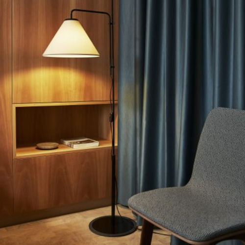Lampe sur pied - FUNICULÍ - Marset Iluminacion - en fer / en polyester / contemporaine