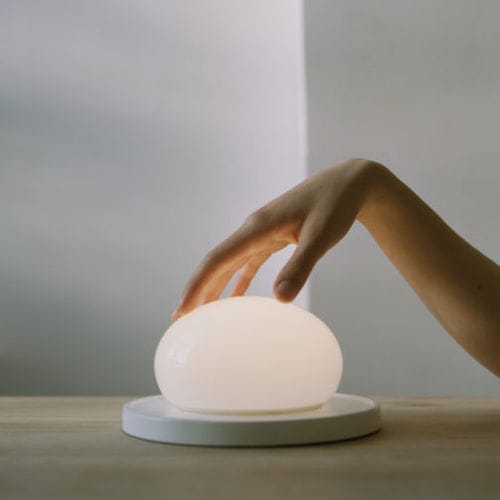Lampe de table - BOLITA - Marset Iluminacion - en acier / en verre soufflé / contemporaine