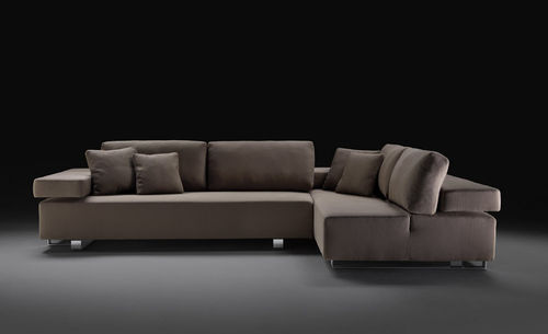 Canapé d'angle - AURORA - Meritalia - contemporain / marron / 7 places et plus