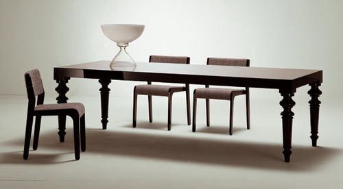 Table à manger contemporaine - CHIAVARI - Meritalia - en bois massif / rectangulaire / résidentielle