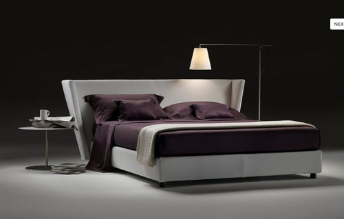 Lit double - PLAZA - Meritalia - contemporain / en tissu