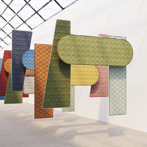 Baffle acoustique en PET - QuiltForms 18"  - MIO - en plastique recyclé / suspendu / au plafond