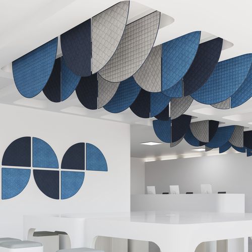 Baffle acoustique en PET - QuiltForms 27"  - MIO - en plastique recyclé / suspendu / de plafond