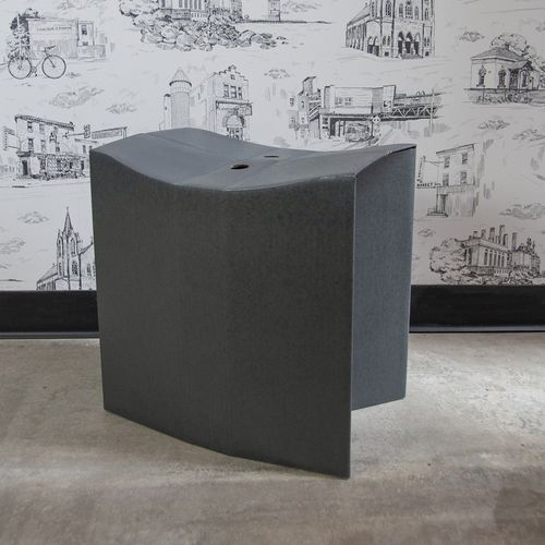 Tabouret contemporain - Nomad  - MIO - en carton ondulé / avec piètement en carton / pliant