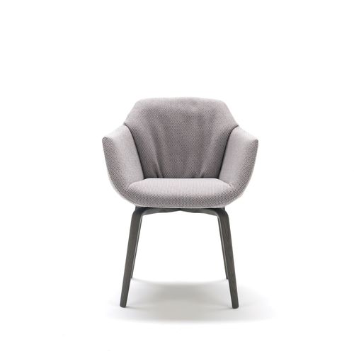 Chaise contemporaine - NAOS  - MisuraEmme SpA - d'intérieur / en tissu / en cuir