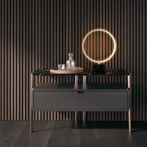 Commode contemporaine - EROS - MisuraEmme SpA - en chêne / en bois laqué mat / en métal