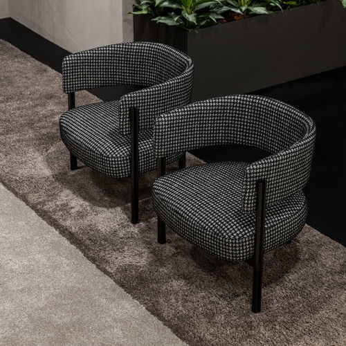 Fauteuil contemporain - MONTERREY - MisuraEmme SpA - en tissu / en cuir / en métal