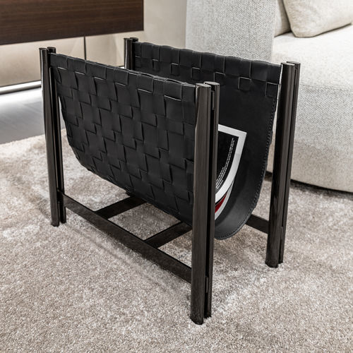 Porte-revues contemporain - DENVER - MisuraEmme SpA - résidentiel / en métal peint / en cuir