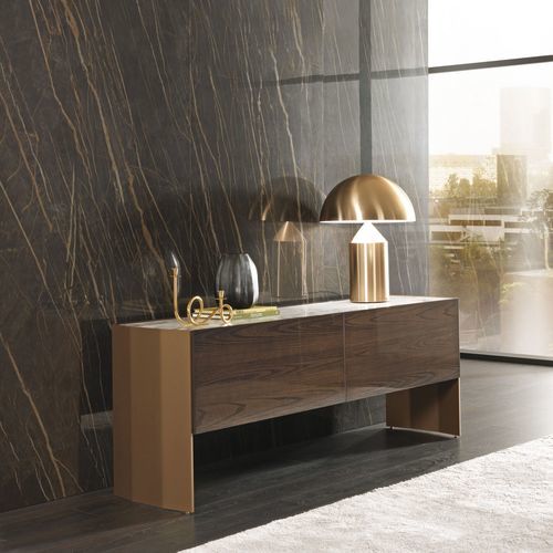 Buffet contemporain - MILVIAN - MisuraEmme SpA - en bois / en métal peint / en marbre