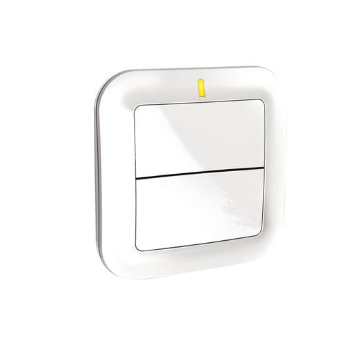 Interrupteur bouton poussoir - TYXIA 2310 - DELTA DORE - en saillie / double / contemporain