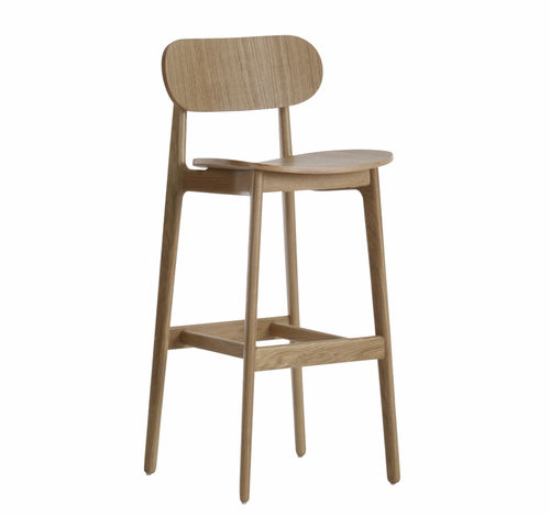 Chaise de bar contemporaine - PLC - Modus - en bois / résidentielle / sans accoudoirs