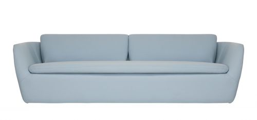 Canapé classique - COCCON - Modus - en tissu / en cuir / gris