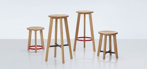 Tabouret contemporain - NOUGHTS AND CROSSES - Modus - en bois