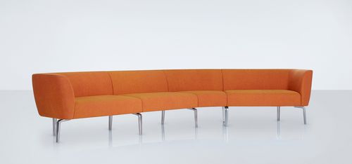 Canapé modulable - APRIL SYSTEM - Modus - contemporain / en tissu / orange