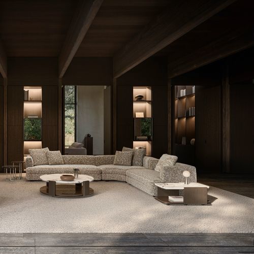 Canapé modulable - EDMOND - Molteni&C - d'angle / moderne / pour intérieur
