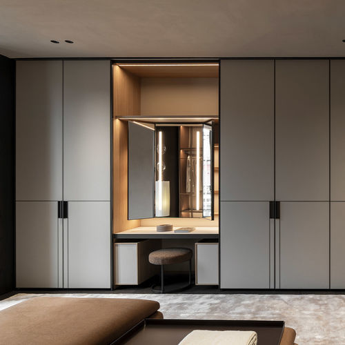 Porte de placard d'intérieur - DC - Molteni&C - en aluminium / battante / contemporaine