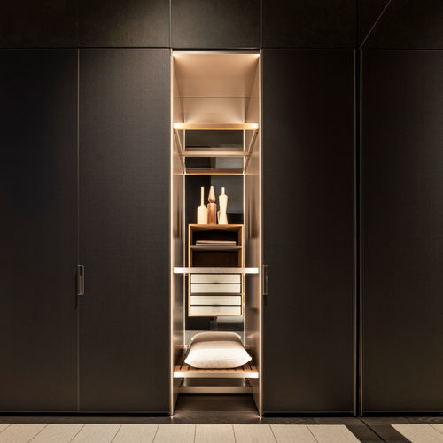 Porte de placard d'intérieur - ROMA - Molteni&C - en bois / en métal / battante