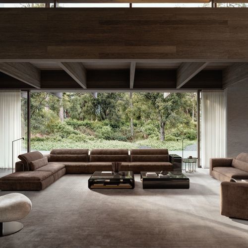 Tapis contemporain - INFRA - Molteni&C - à rayures / en laine / en velours