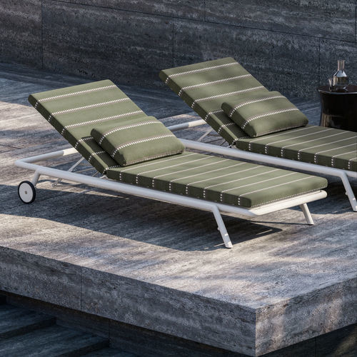 Bain de soleil contemporain - SOLEVA - Molteni&C - en lin / en aluminium thermolaqué / de terrasse