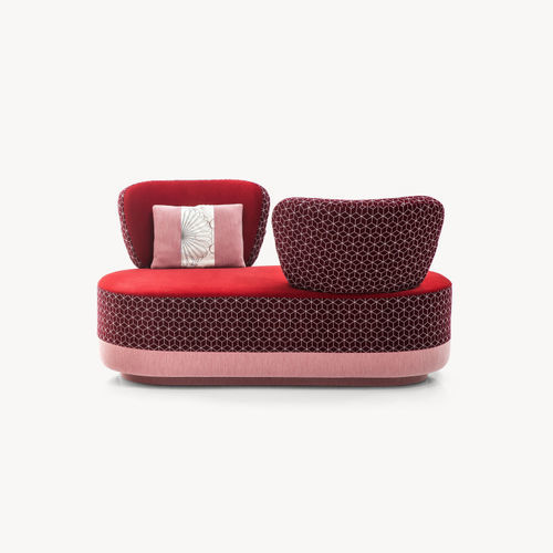 Banquette contemporaine - JUJU RENDEZ-VOUS - MOROSO - en tissu / avec piètement en bois / en acier