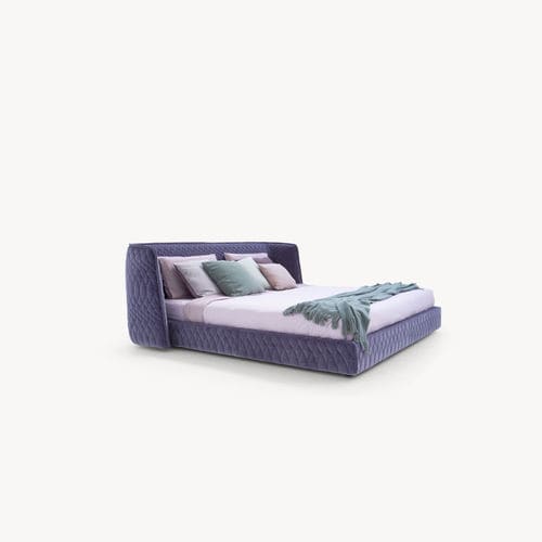 Lit double - REDONDO - MOROSO - contemporain / tapissé / avec tête de lit