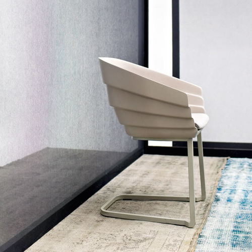 Chaise contemporaine - RIFT - MOROSO - d'intérieur / en polyuréthane / en acier