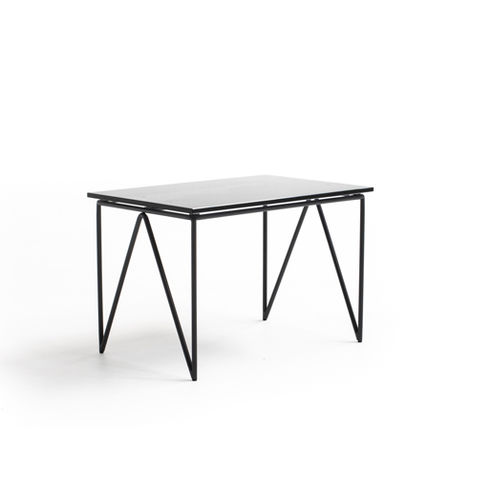 Table basse contemporaine - AeroZeppelin - MOROSO - en verre / avec piètement en aluminium / rectangulaire