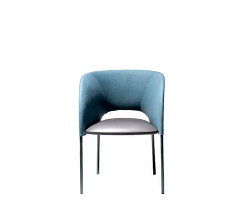 Chaise contemporaine - YUMI - MOROSO - d'intérieur / d'extérieur / en cuir