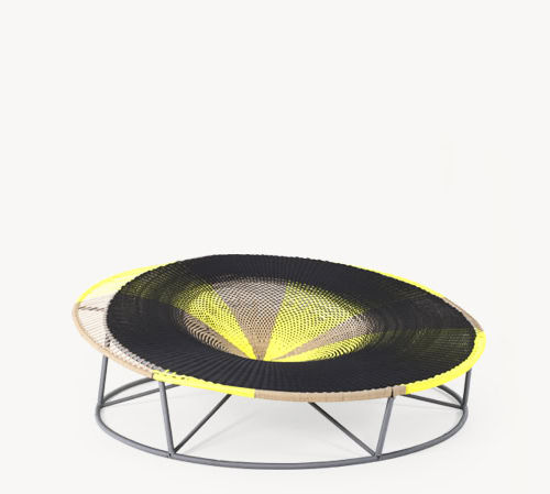 Méridienne contemporaine - AMACA - MOROSO - en polyéthylène / en acier peint / avec piètement en acier