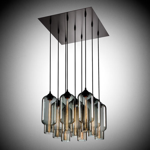 Lustre contemporain - PACK 9 CHANDELIER - Niche Modern - en verre / à incandescence