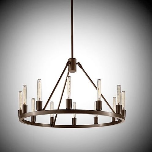 Lustre contemporain - SPARK 24 CHANDELIER - Niche Modern - en métal / à incandescence