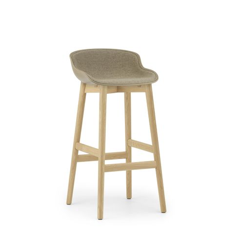 Tabouret de bar contemporain - HYG  - Normann Copenhagen - en cuir / en tissu / en polypropylène