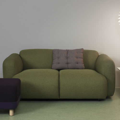 Canapé contemporain - SWELL - Normann Copenhagen - en tissu / marron / gris