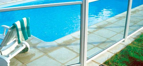Barrière de piscine - Horizal - de protection / en aluminium / en verre