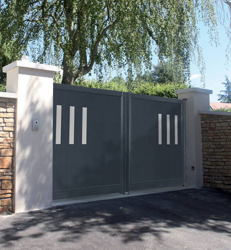 Portail battant - DÉCORS : ALTO - Horizal - coulissant / en aluminium / en inox