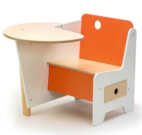 Bureau contemporain - DOODLE - Offi - en bois / piétement en panneaux / pour enfant