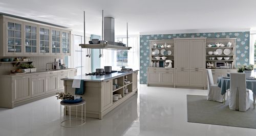 Cuisine classique - VINTAGE - Pedini - en bois / avec îlot / avec poignée