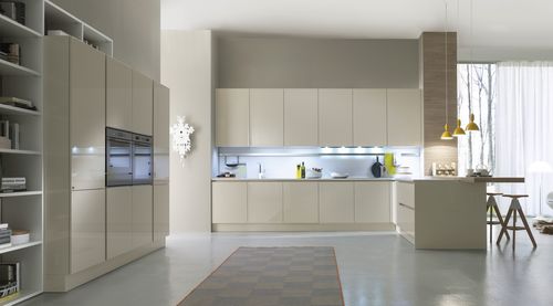 Cuisine contemporaine - SYSTEM COLLECTION - Pedini - en bois / sans poignée / laquée