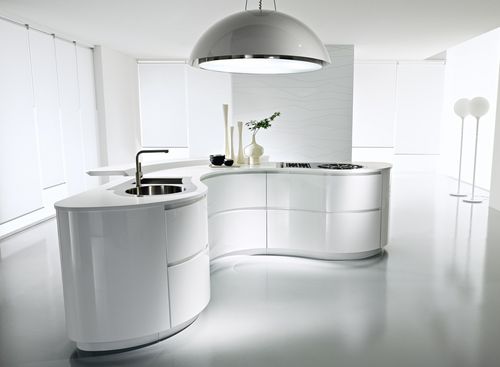 Cuisine contemporaine - DUNE - Pedini - en bois / avec poignée intégrée / laquée
